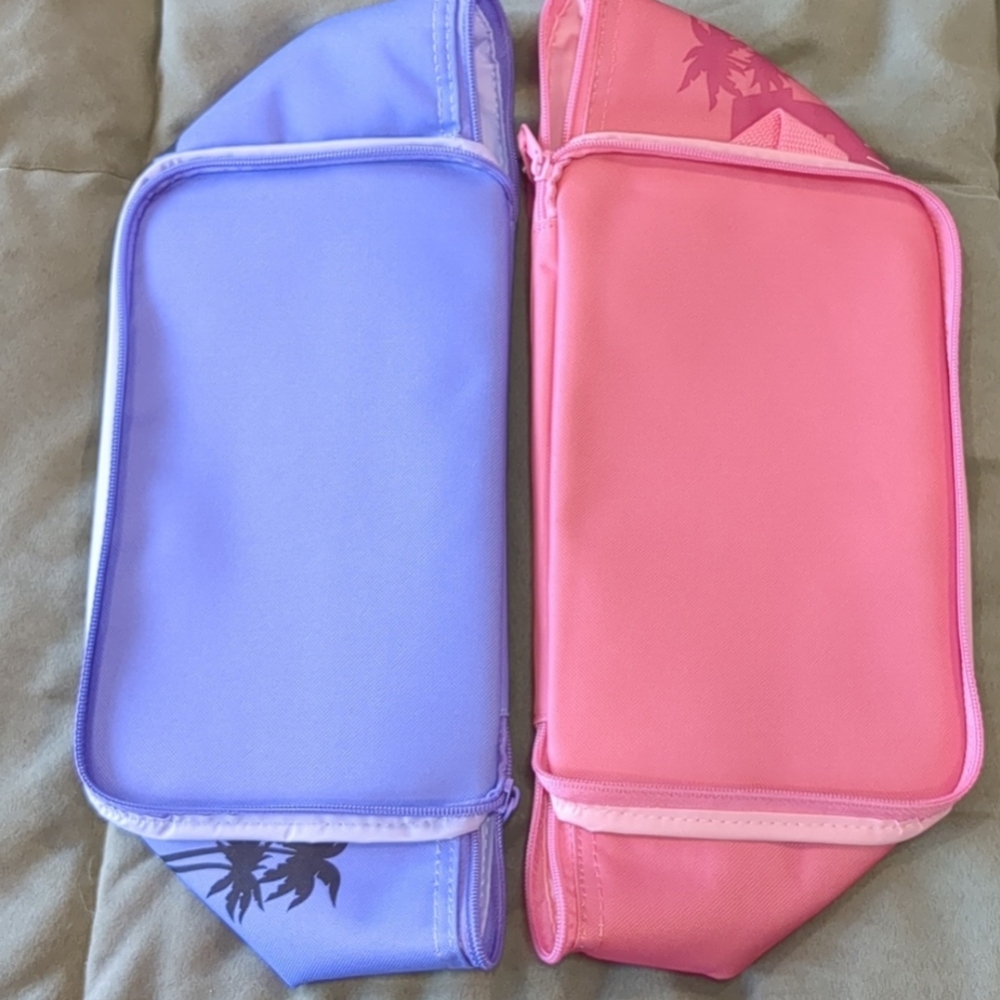 NWT Trader Joe's mini insulated lylac and pink 1.5 gallon cooler bags - Picture 9 of 15